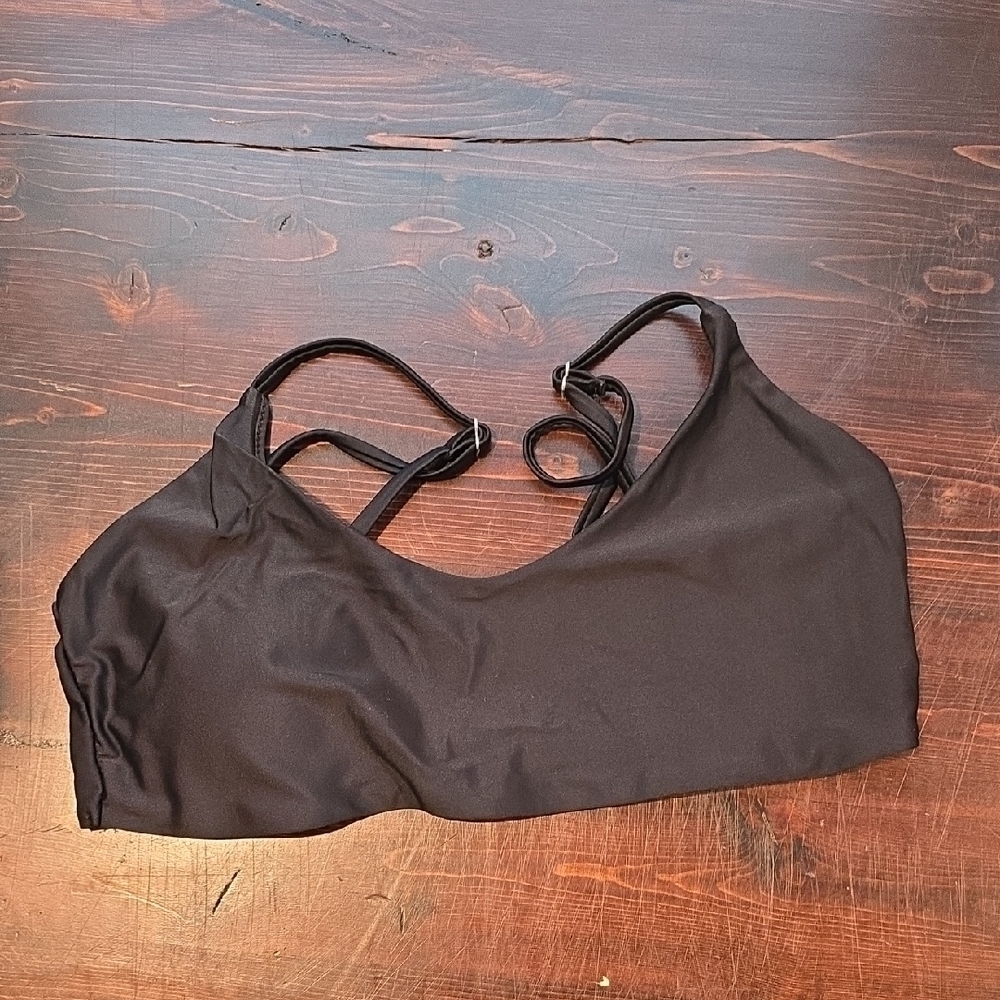 Blooming Jelly Black Swim Bikini Top